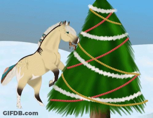 All I Want For Christmas Sign With Red Gift GIF