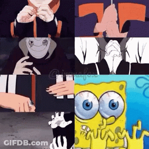 All Jutsu Naruto Hand Signs GIF