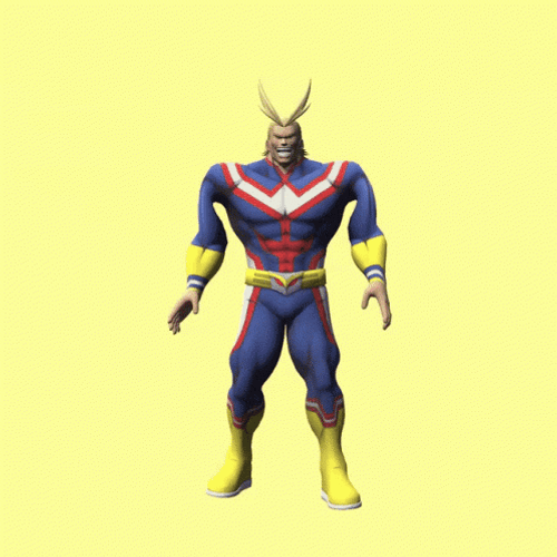 All Might Funny Dancing GIF