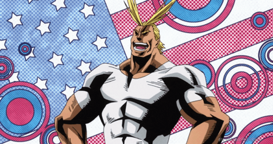 All Might Hero Academia Salute GIF