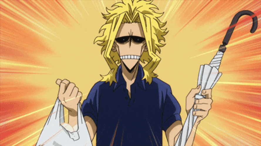 All Might Weak Form GIF