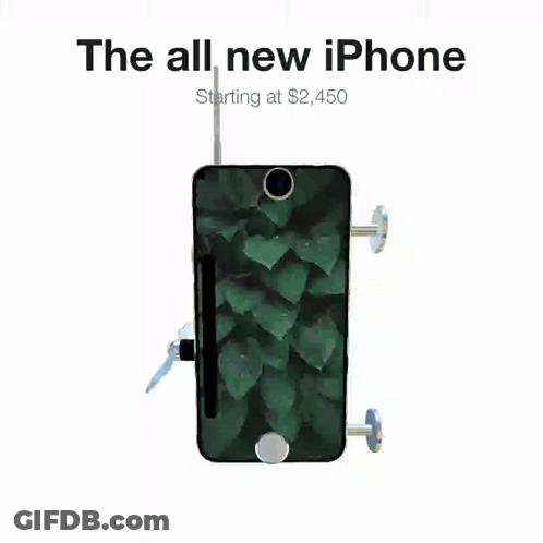 All New IPhone Starting At $2,450 GIF