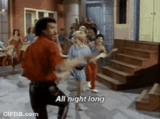 All Night Long Music Video Lionel Richie GIF