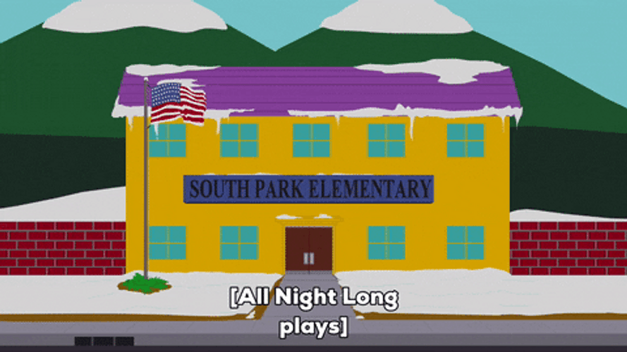All Night Long South Park School GIF