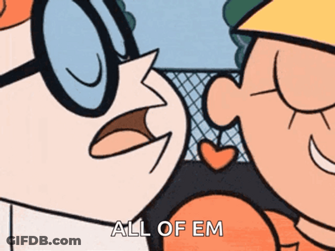 All Of Them Dexter's Laboratory Whispering GIF