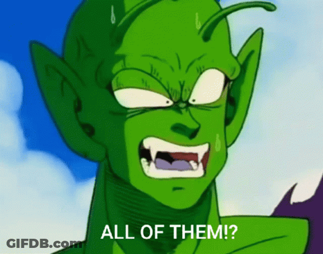 All Of Them Piccolo Dragon Ball Z GIF