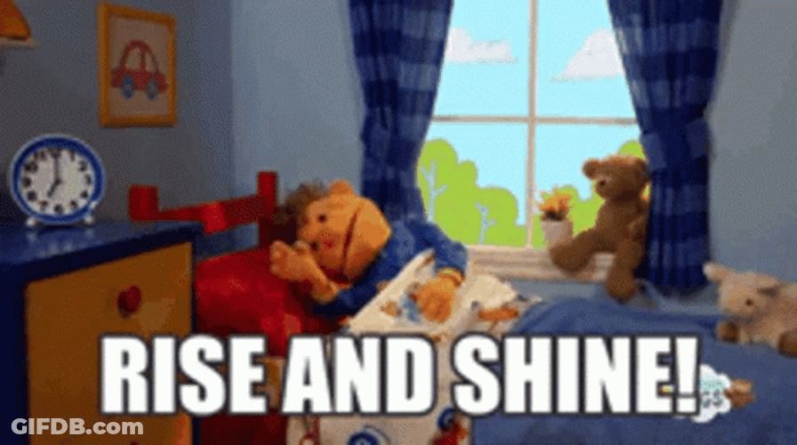 All Rise And Shine Puppet GIF