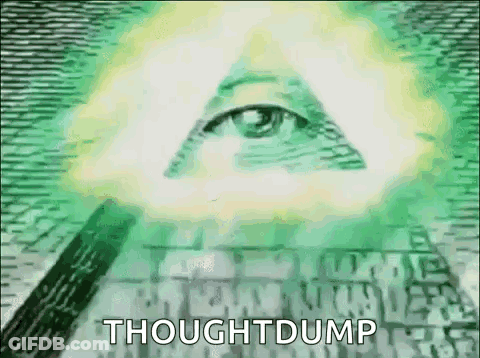 All Seeing Eye On Dollar Bill Thoughtdump GIF