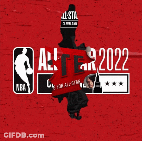 All-Star 2022 Basketball Game Cleveland Poster GIF