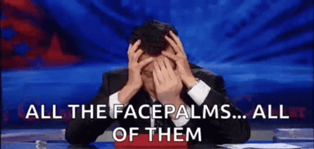 All The Facepalms GIF