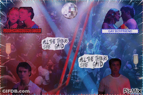 All The Things She Said Collage GIF
