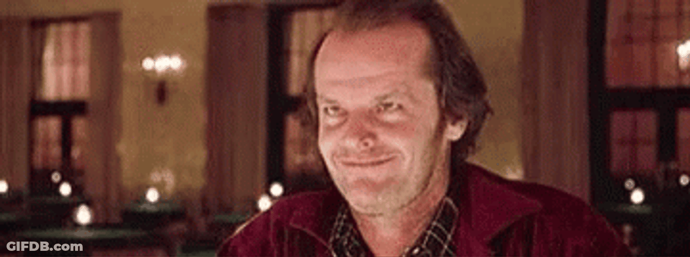 All Work And No Play The Shining Jack Nicholson GIF