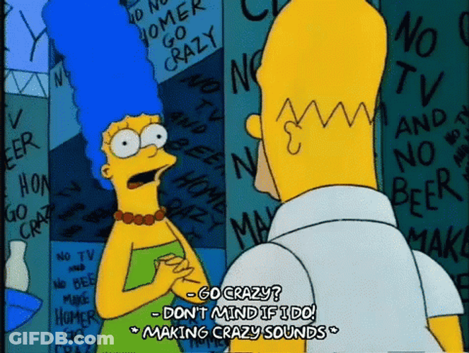 All Work And No Play The Simpsons Bart And Marge GIF