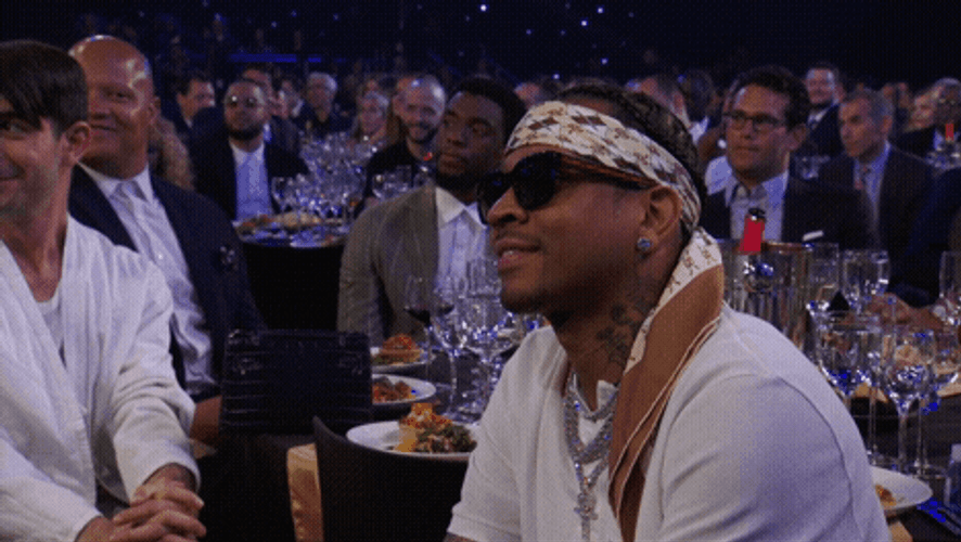 Allen Iverson Happy Basketball Star Practice GIF