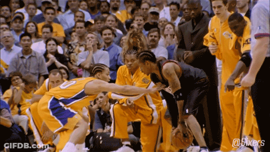Allen Iverson Iconic Step Over Practice GIF
