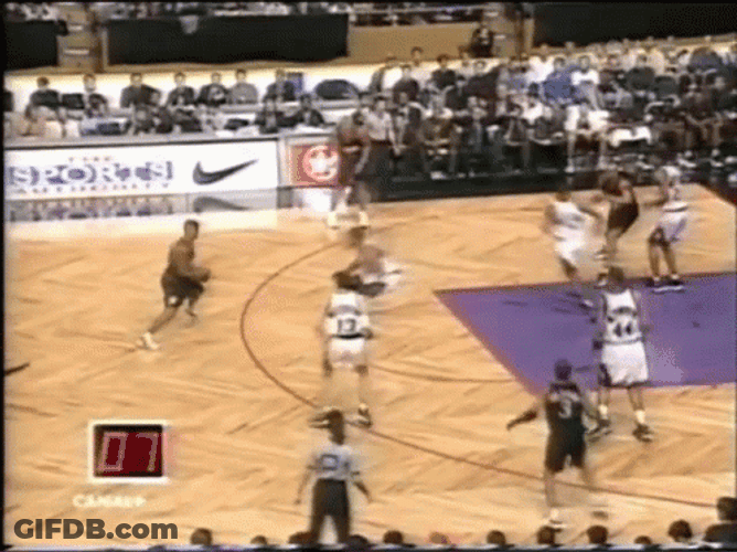 Allen Iverson Practice Dunks GIF