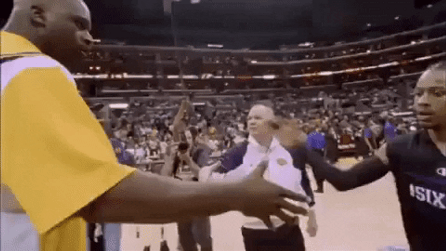 Allen Iverson Practice Handshake GIF