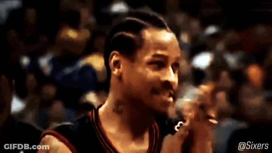 Allen Iverson Practice Happy Clapping GIF