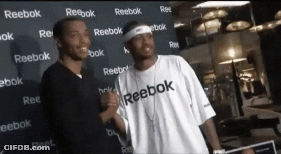 Allen Iverson Signed With Reebok GIF