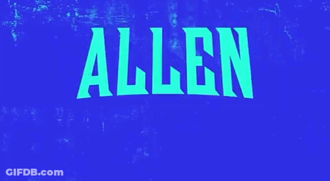 Allen The Alien Blue Poster By Kirkman, Walker, Ottley GIF