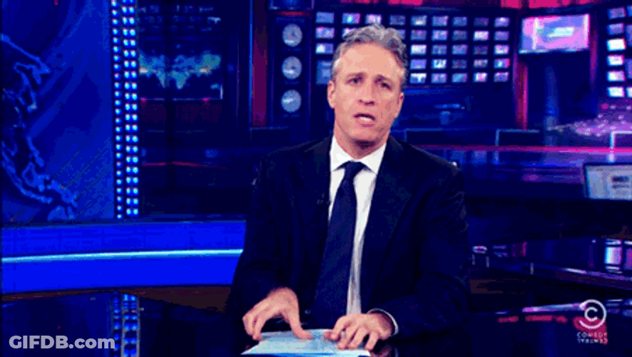 Allergies Jon Stewart Faint GIF