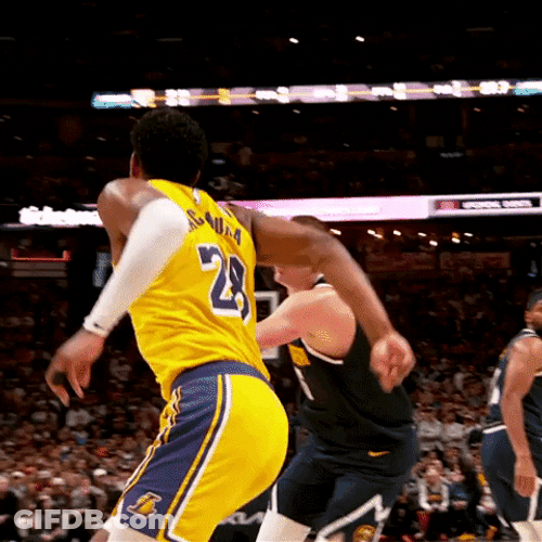 Alley Oop Rui Hachimura NBA Play Offs GIF