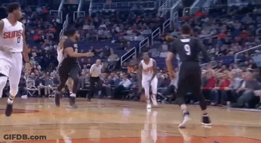 Alley Oop Slam Dunk Phoenix Suns GIF
