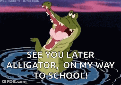 Alligator Saying See You Later GIF