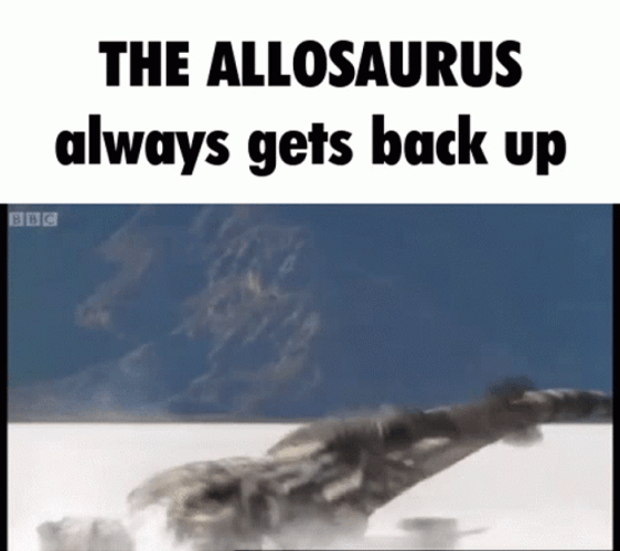 Allosaurus Back It Up GIF
