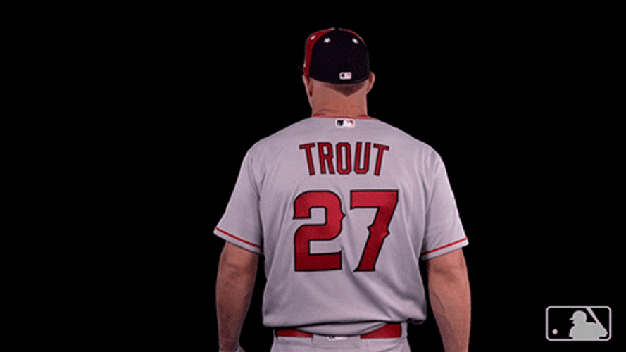 Alluring Baseball Player Mike Trout GIF
