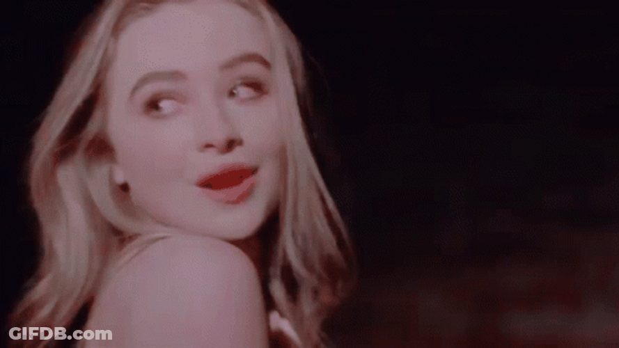 Alluring Sabrina Carpenter Singing GIF