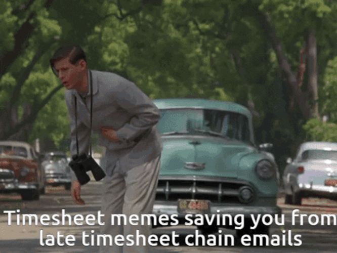 Almost A Car Accident Timesheet Meme GIF