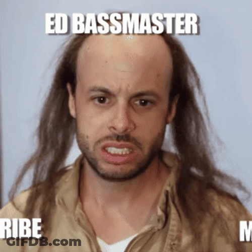 Almost Bald Ed Bassmaster Nervous And Embarrassed GIF
