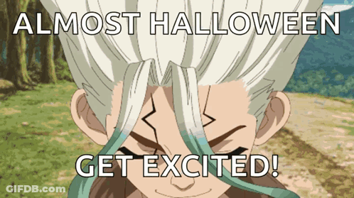 Almost Halloween Get Excited Cartoon Character GIF