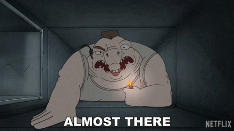 Almost There Glenn Dolphman Animation GIF