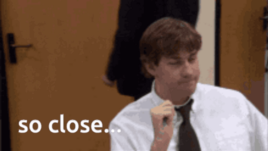 Almost There Jim Halpert The Office GIF