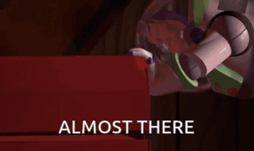 Almost There Woody Pinned Down Toy Story GIF