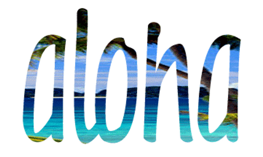 Aloha Coconut Silhouette Friday GIF