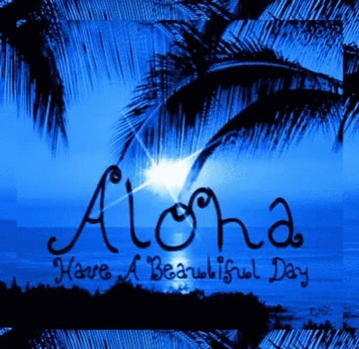 Aloha Friday Blue Sky GIF