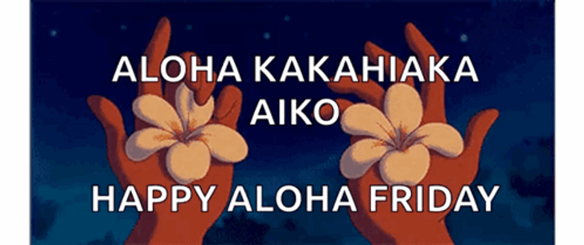 Aloha Friday Lilo And Stitch GIF
