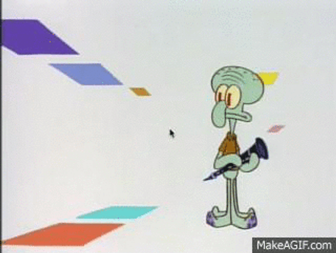 Alone And Confused Squidward GIF