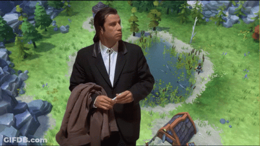 Alone John Travolta GIF