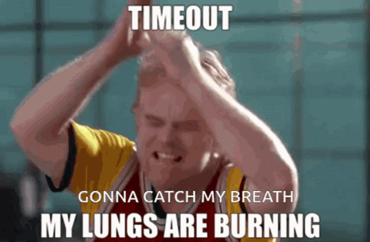 Along Came Polly Basketball Philip Seymour Catching Breath GIF