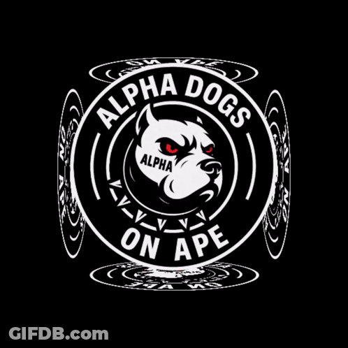 Alpha Dogs On Ape Stickers GIF