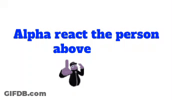 Alpha React Sign Thumbs Up GIF