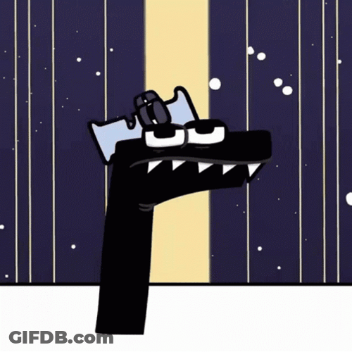 Alphabet Lore Letter F Sitting On Letter I GIF
