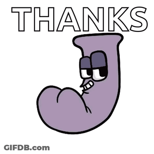 Alphabet Lore Letter J Thanks GIF