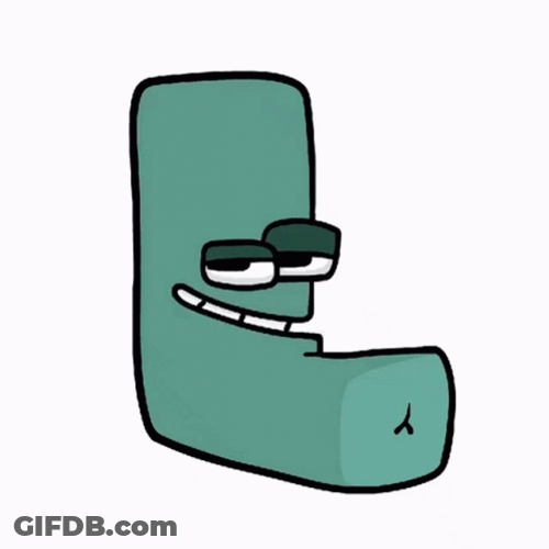 Alphabet Lore Letter L Smiling GIF
