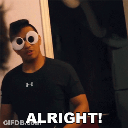 Alright Man In Weird Eyes GIF