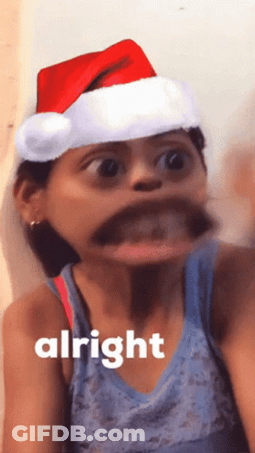 Alright Snapchat Girl Filter GIF